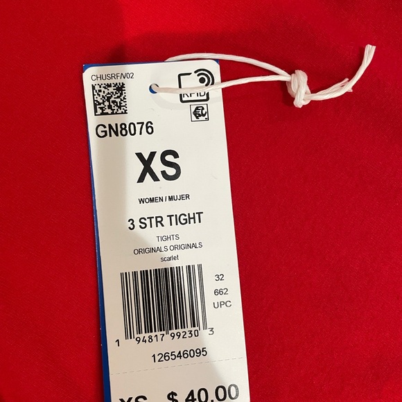 Adidas Originals Firebird TRACKSUIT in scarlet. Pants in XS / Jacket in size 2XS - Picture 8 of 11